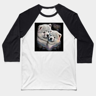 Cute Samoyeds Baseball T-Shirt